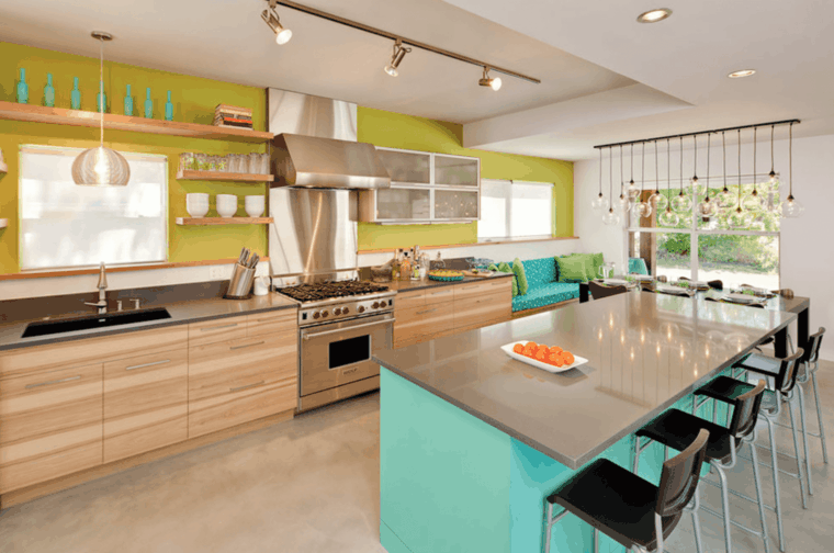 modern stylish kitchen color