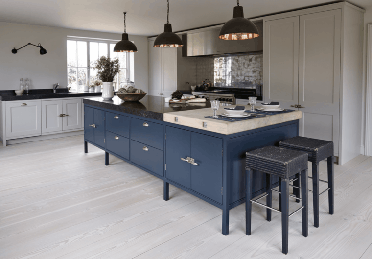 blue modern kitchen color