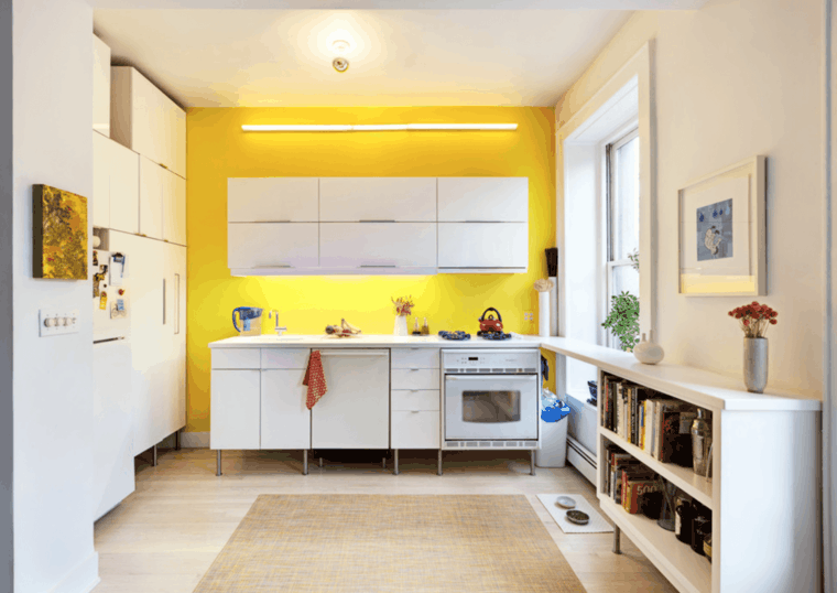 yellow modern kitchen color