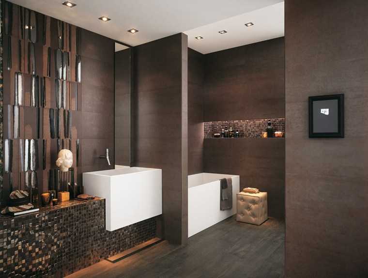 color design brown bathroom