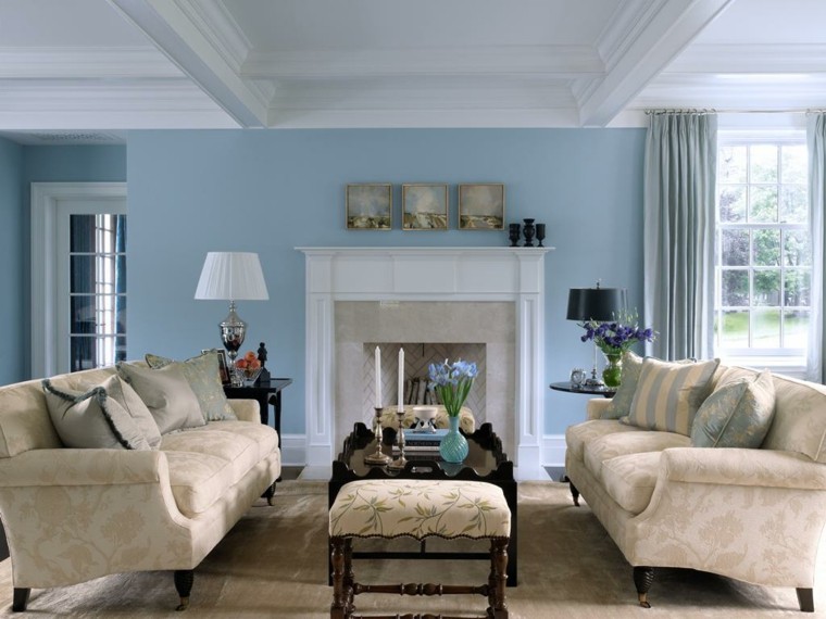 pastel color living rooms paint