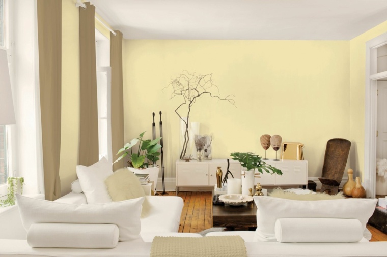 color wall painting living room