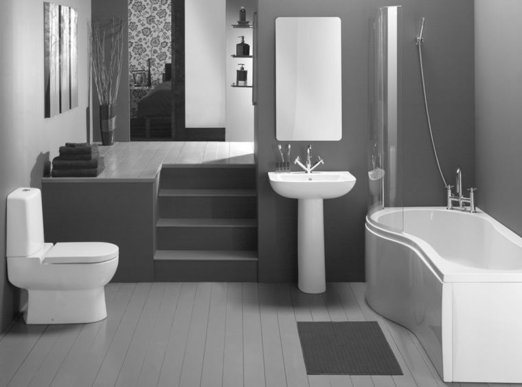 idea color gray bathroom white furniture