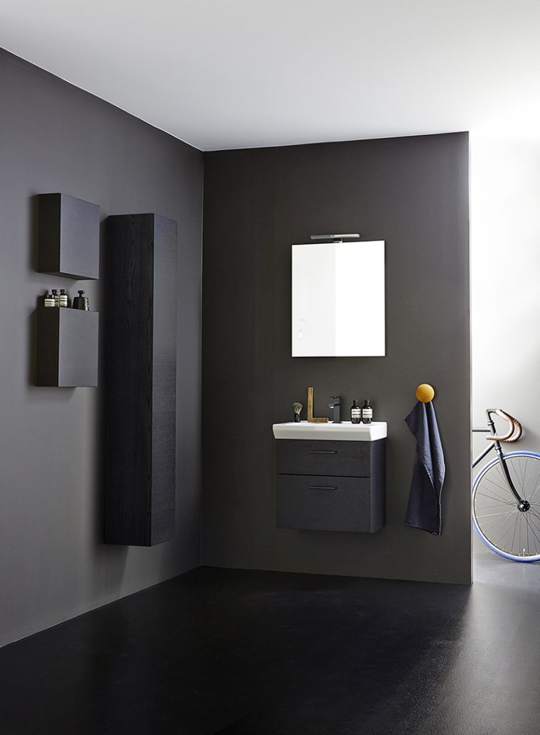 black design bathroom cover