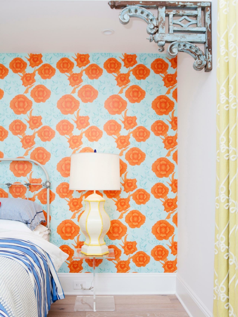 color-to-room to bed-blue-orange