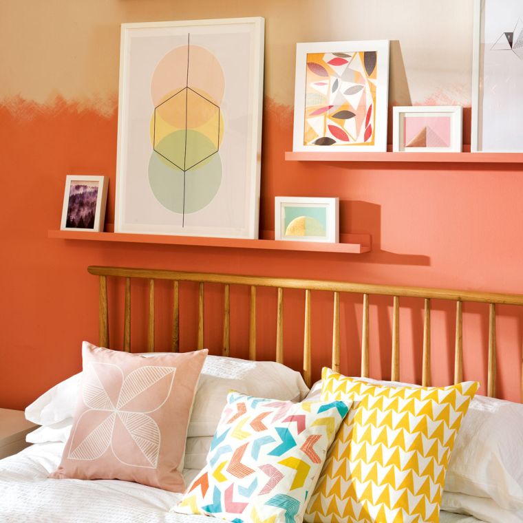 color for pastel-warm-tone bedroom