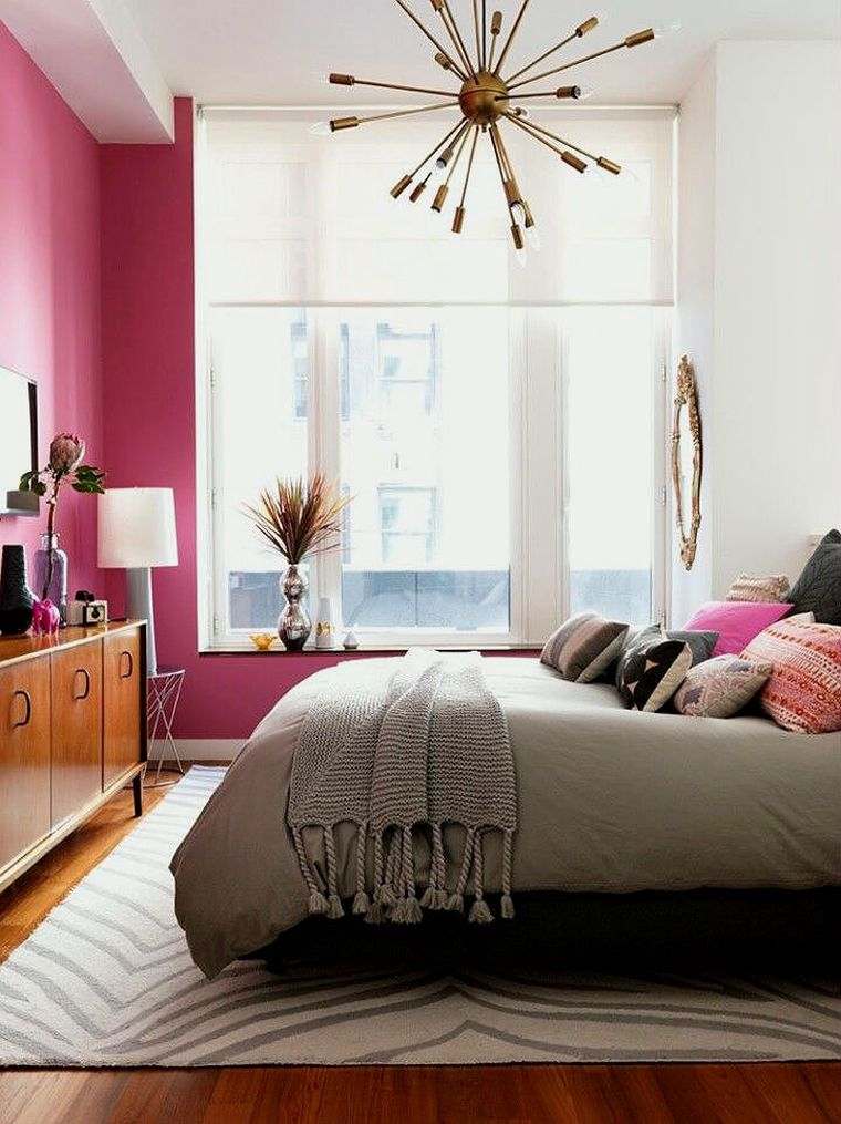 color for bedroom pink-white-idea