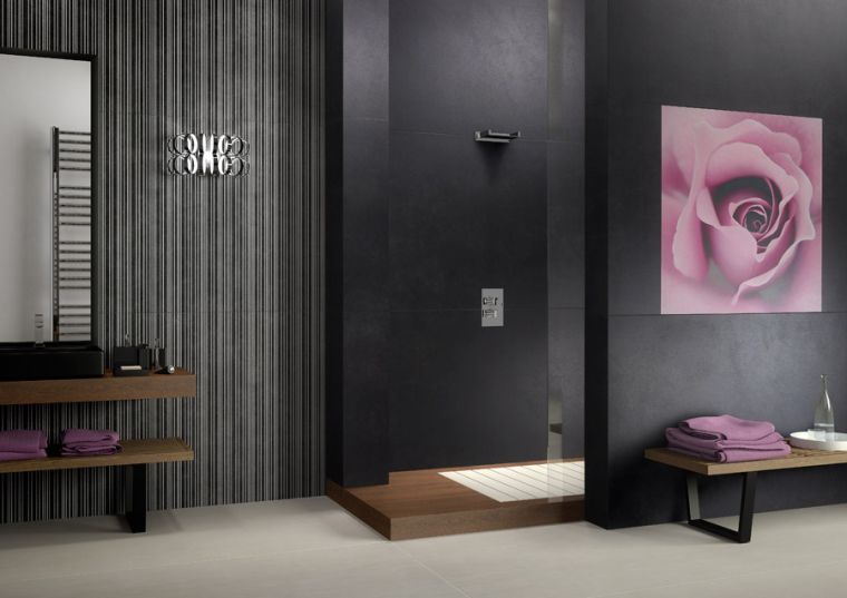 color idea bathroom black decoration