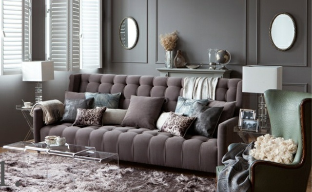 color living room deco gray