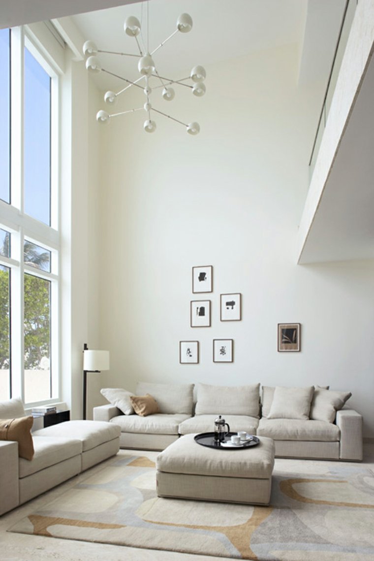 color white living room wall