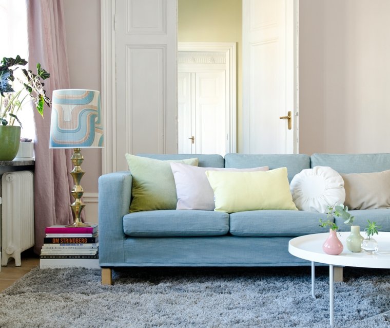 color shades pastel living room