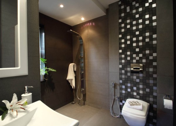 dark color bathroom bath design