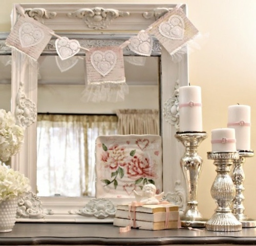 pastellfarver shabby chic valentins dag