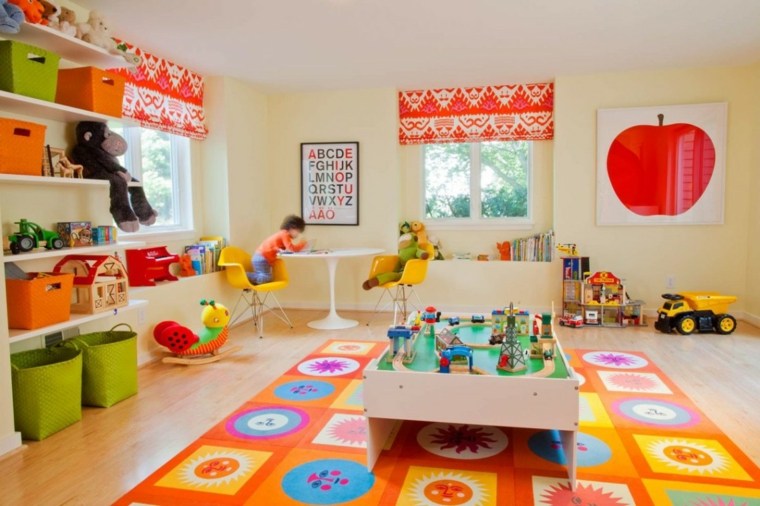 primary colors cheerful vast child bedroom