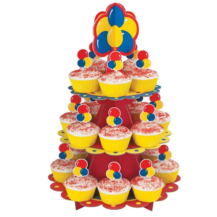 primary colors cake cup cakes