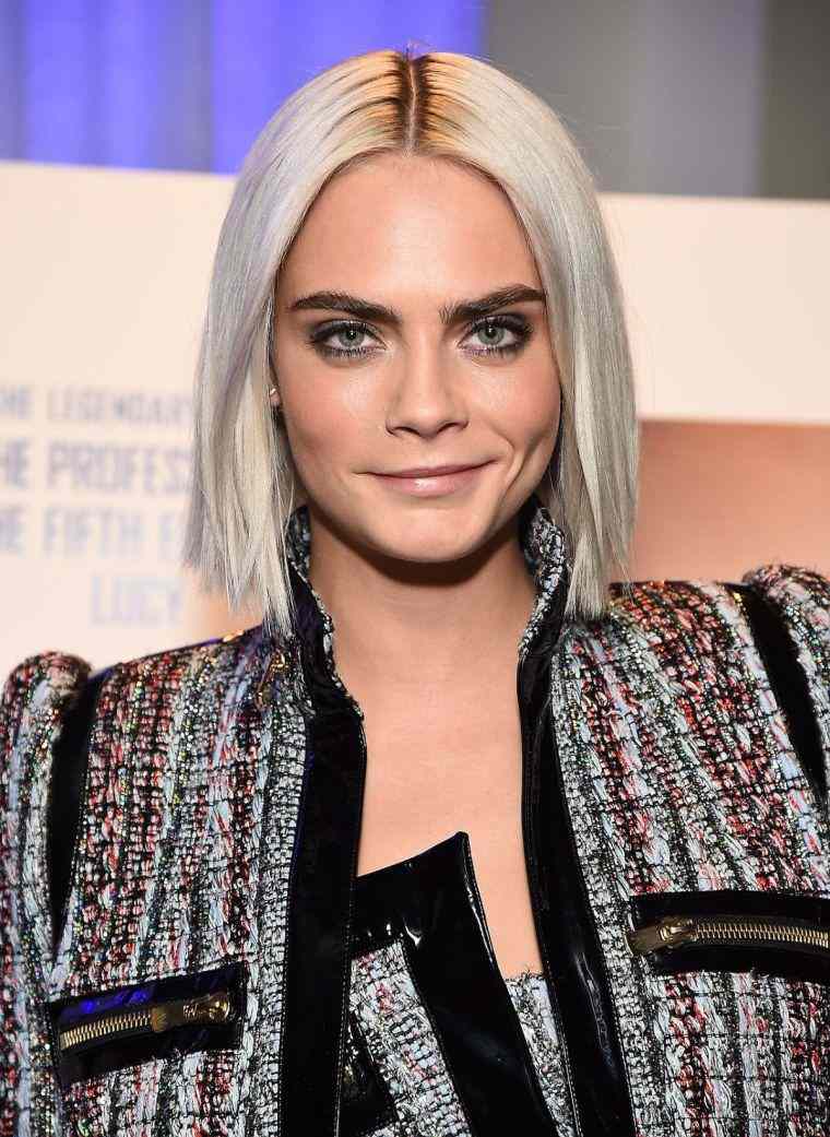 cut-to-square-short platinum-blonde-hair-trend-wife