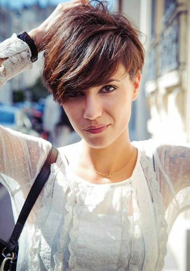 cutting woman short hair modern hairstyle woman modern