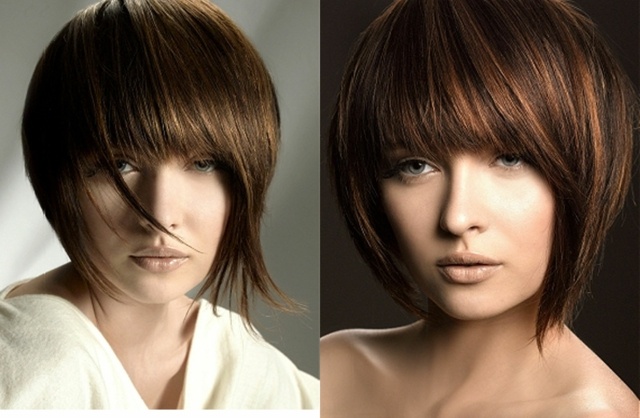 trendy cut hair woman brown hair idea hairstyle