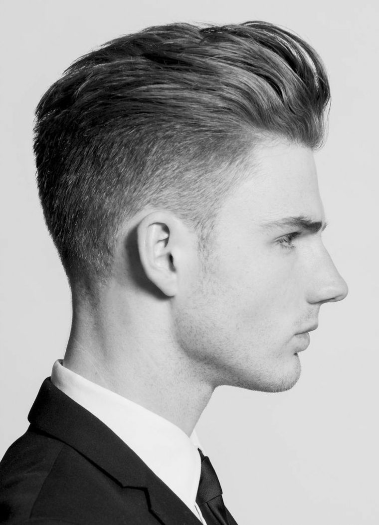 modern cut trend man haircut