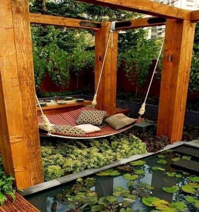 fitted backyard suspended bed basin