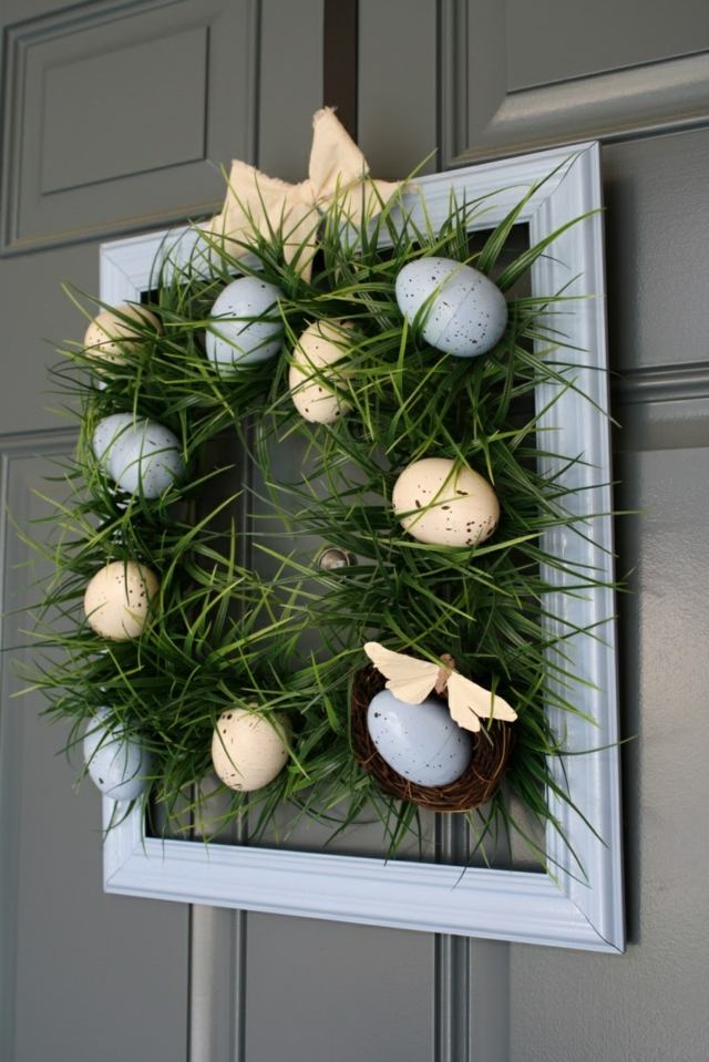 DIY Easter egg wreath