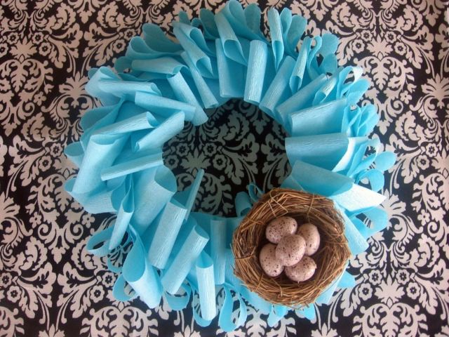 paper blue crown