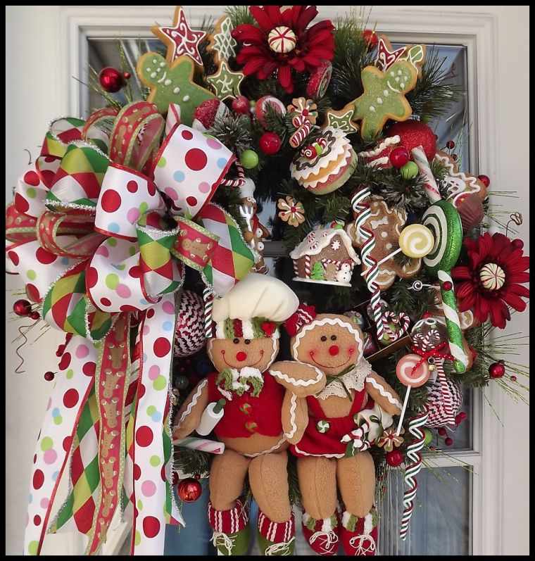 do-it-yourself home christmas wreath deco