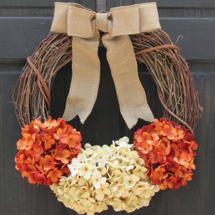 elegant autumn door wreath