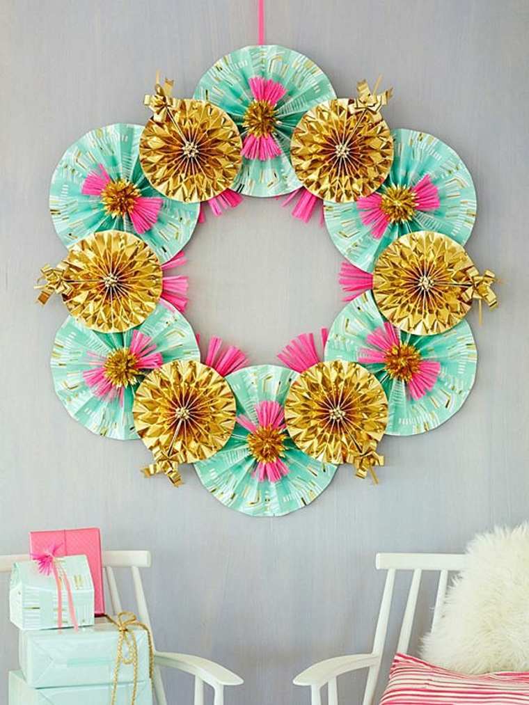 birthday decoration to make crown paper wall