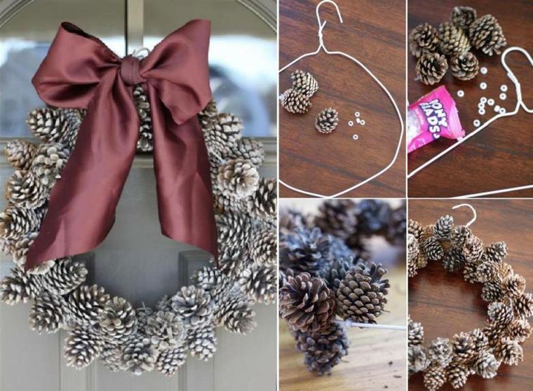 crown of pinecones idea easy to make belt