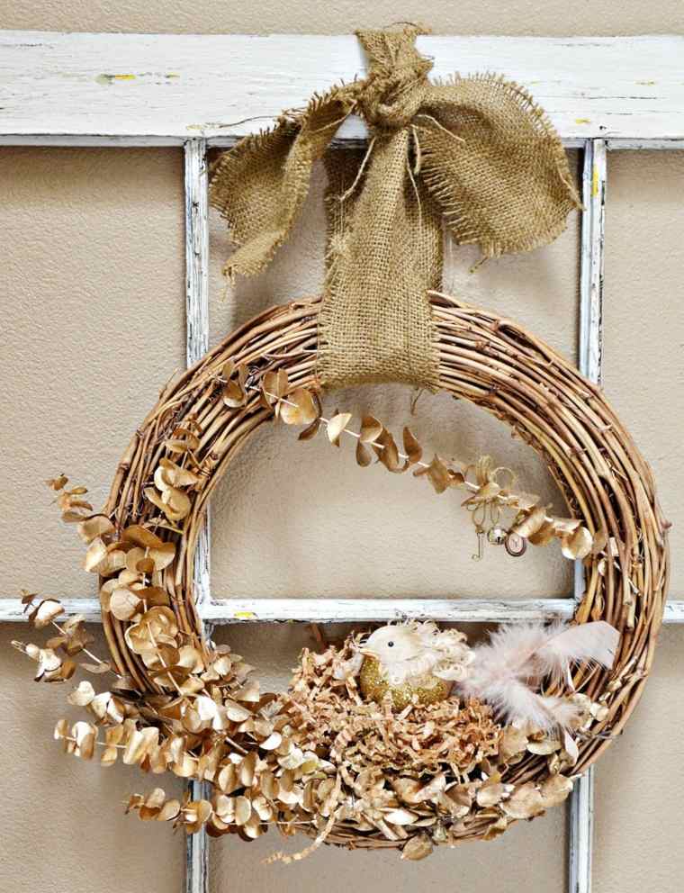 make a Christmas wreath house doors