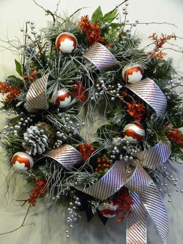 christmas wreath deco door entry house