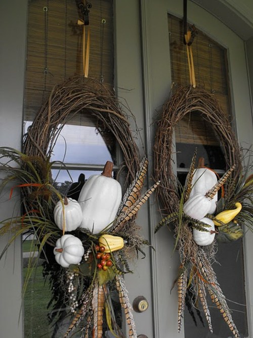 autumn interesting door wreaths