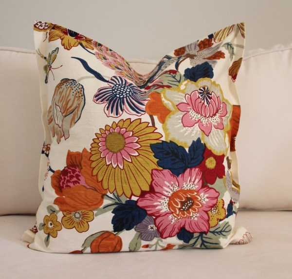 deco cushion not sewn flower floral pattern