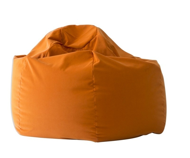 very bright colors like'orangetypiques poufs forme classique