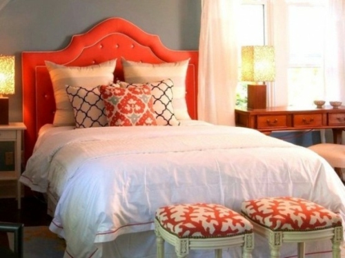 orange accessory cushions