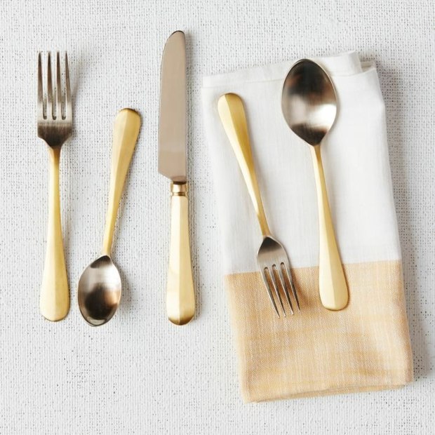 ultra-bergaya two-tone West Elm cutlery