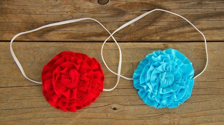 creation fabric flower idea accessory headband idea creation fabric flower