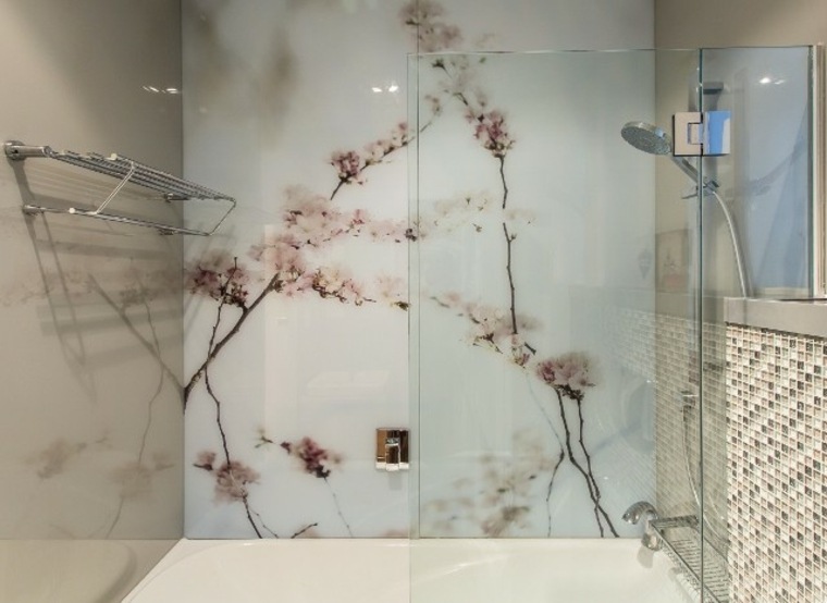 wall cladding bathroom glass layout