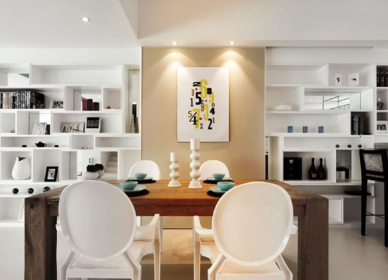 cube white storage furniture design dining room