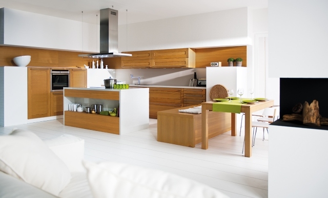 kitchen-island-central-original-idea-wood-table-room-chairs-hood-extractor