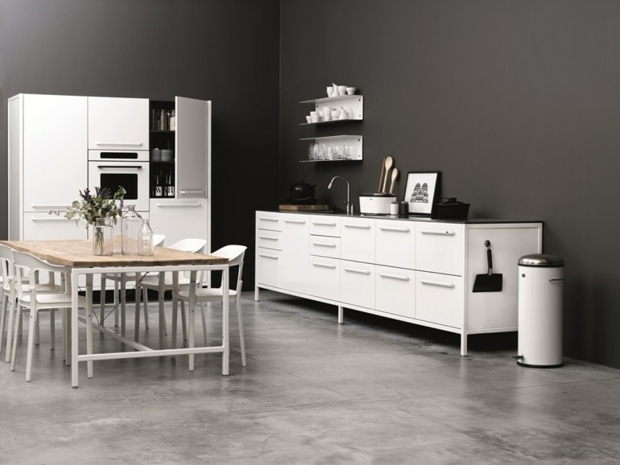 white steel kitchen Vipp