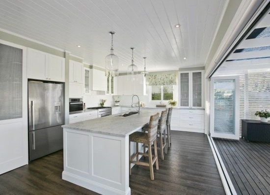 Simplicity clarity white design this well equipped kitchen