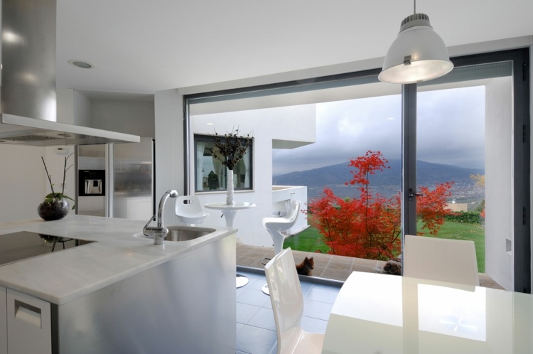 modern white design american kitchen