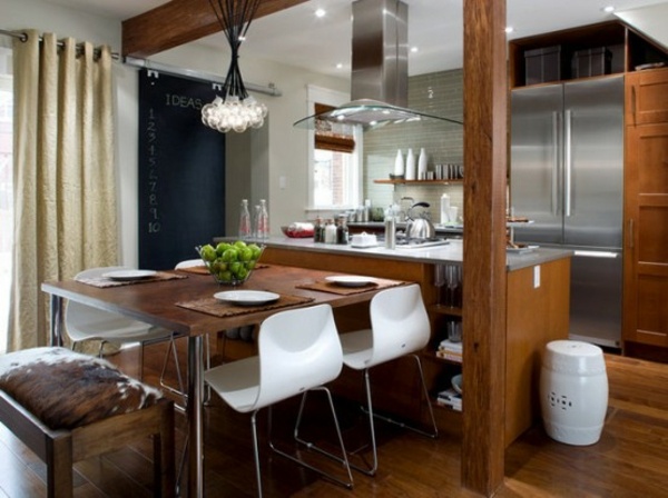 modern central island kitchen