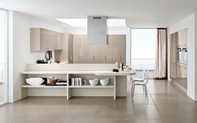 white beige kitchen