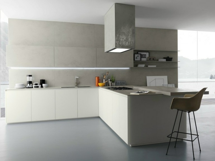 light gray white kitchen Zampieri Cucine