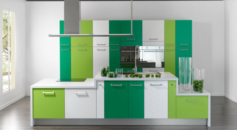 kitchen green white design idea hood kitchen furniture wood deco kitchen