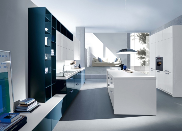 idea dapur putih biru