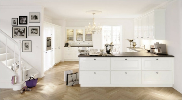 white kitchen wood